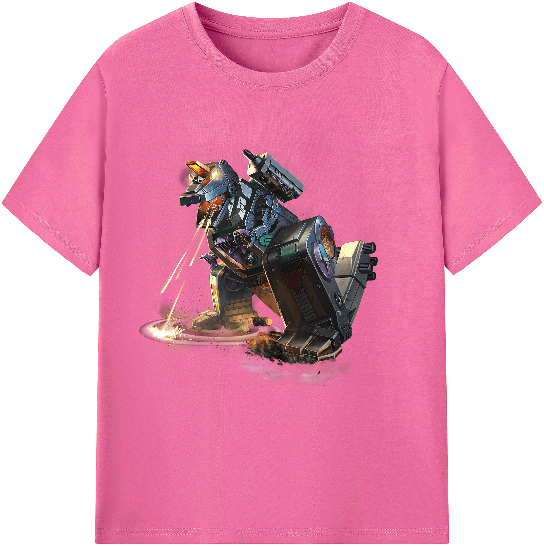 （画像用） Transformers トランスフォーマー レディースカジュアルプリントTシャツ（綿100％）